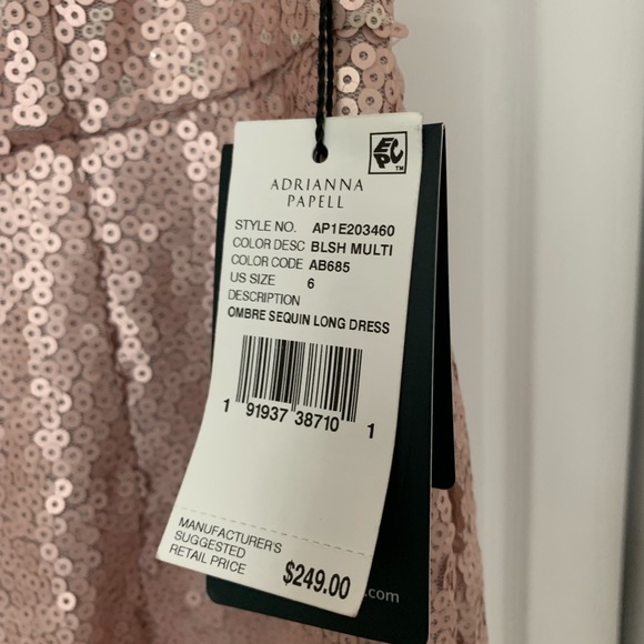 Ombre Pink Adrianna Papell Dress - Picture 5 of 5